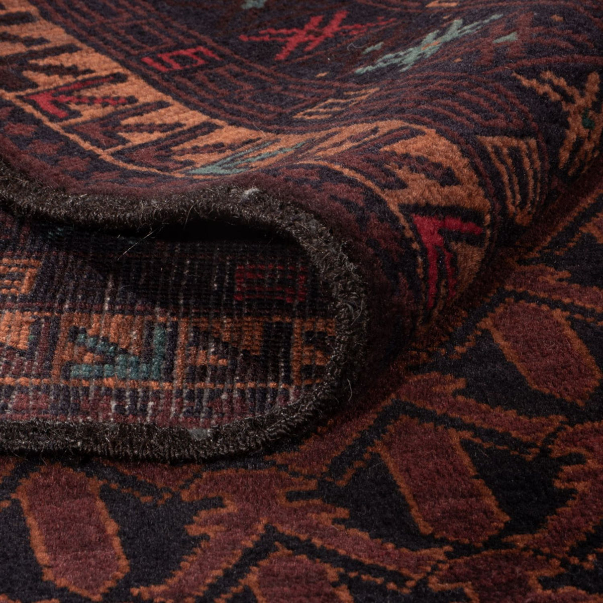 Tappeto corsia Tappeto Belutsch - 200 x 114 cm - rosso scuro