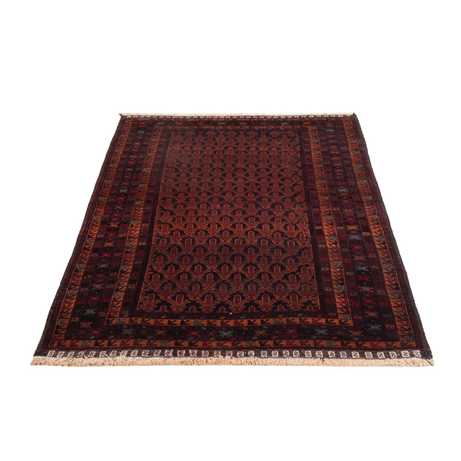 Tappeto corsia Tappeto Belutsch - 200 x 114 cm - rosso scuro