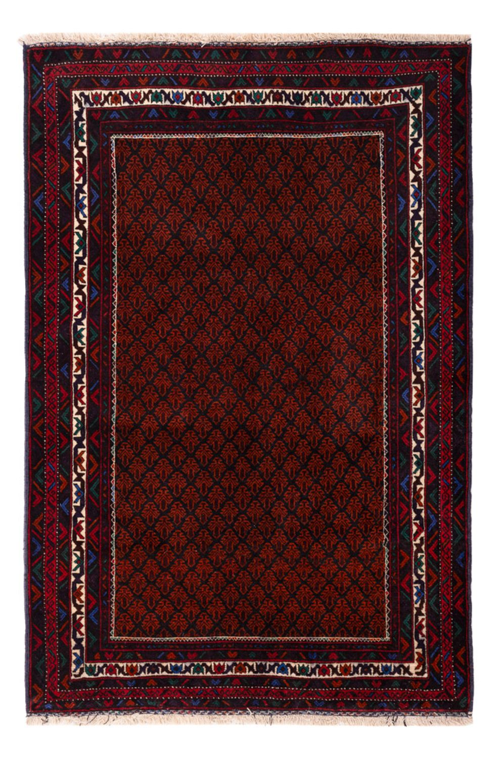 Tappeto Belutsch - 188 x 123 cm - rosso scuro