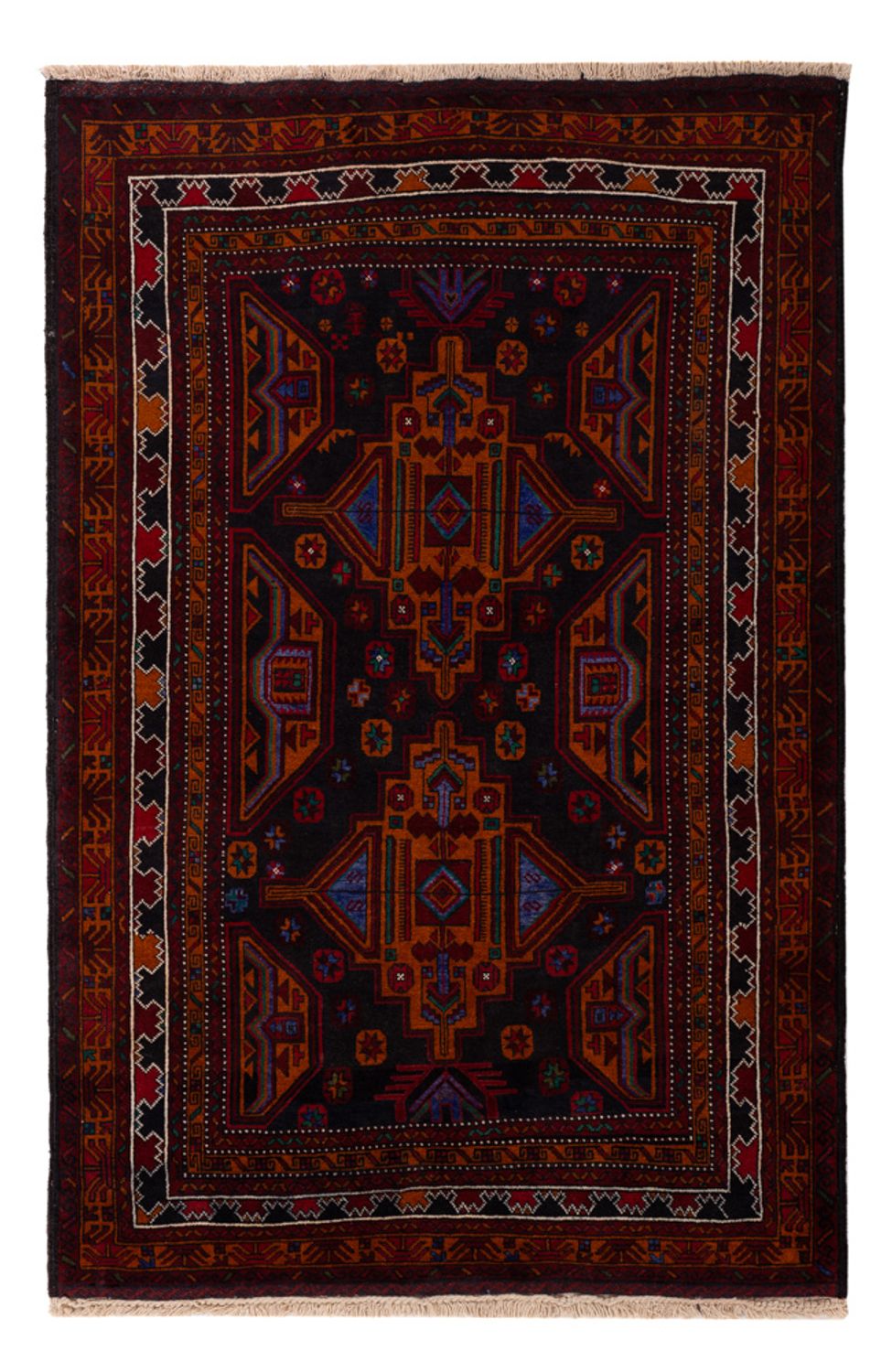 Tappeto Belutsch - 183 x 123 cm - rosso scuro