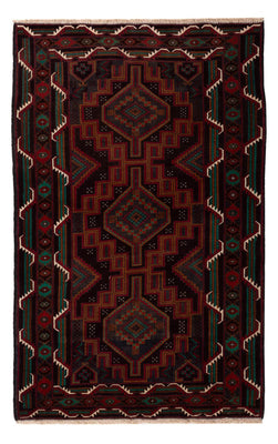 Tappeto Belutsch - 183 x 114 cm - rosso scuro