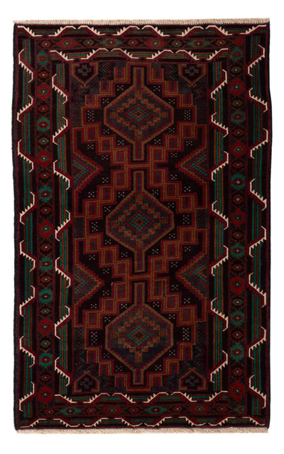 Tappeto Belutsch 114x183cm - Tappeto orientale - rosso scuro