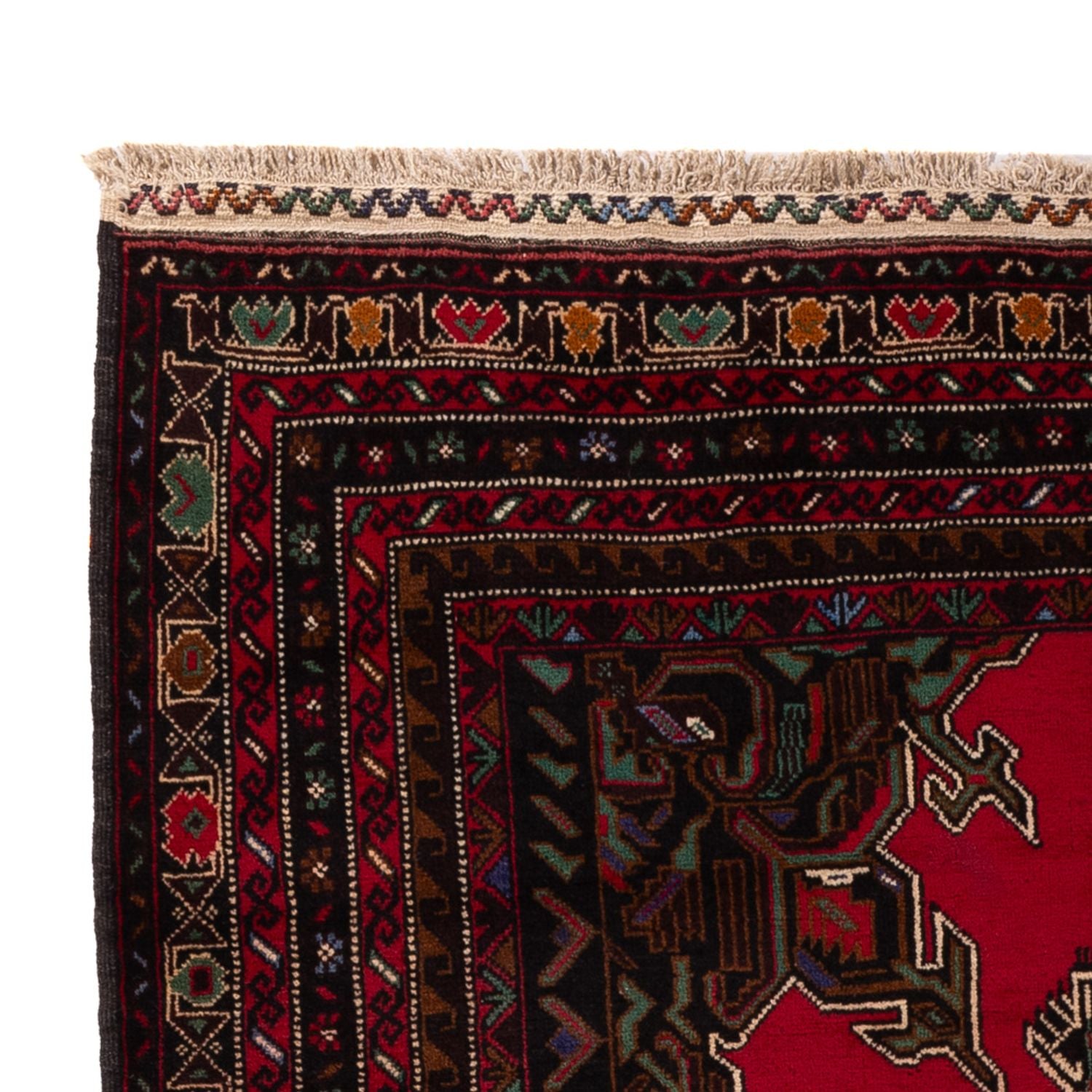 Belutsch Teppich - 215 x 116 cm - rot
