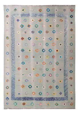 Tappeto Kelim - Splash - 298 x 207 cm - multicolore