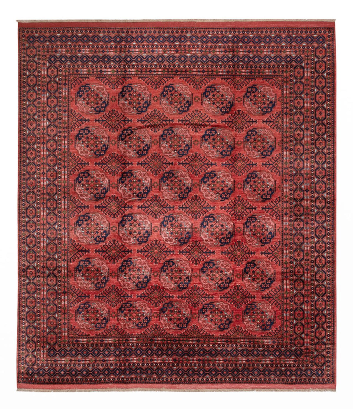Tappeto afgano - Bukhara - 404 x 351 cm - rosso