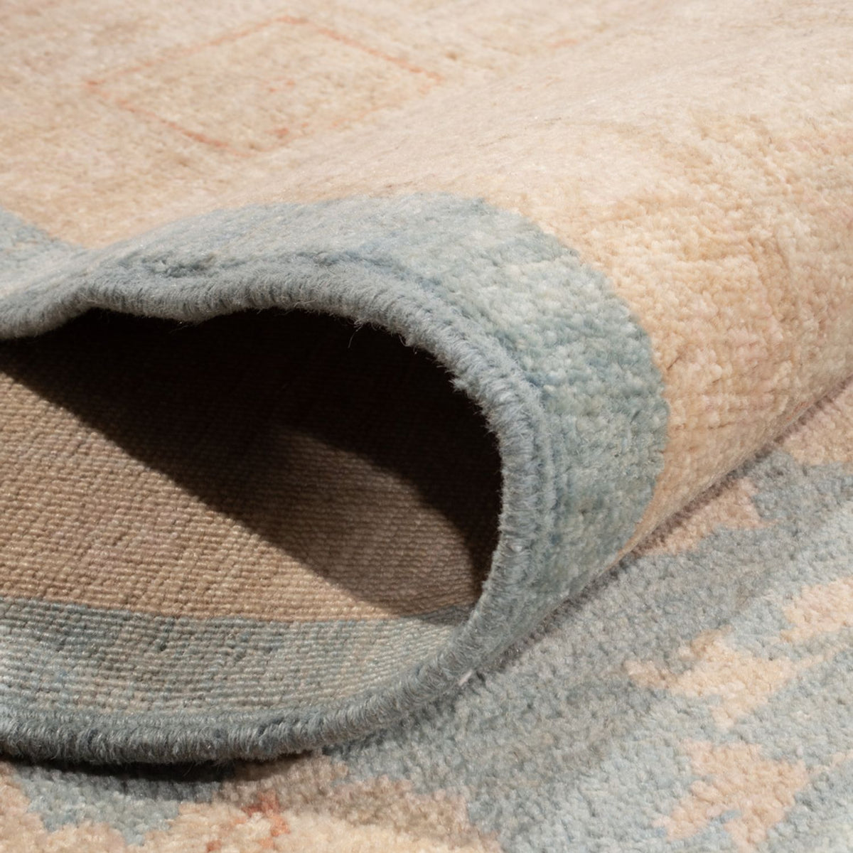 Tappeto Ziegler quadrato  - 389 x 399 cm - blu chiaro