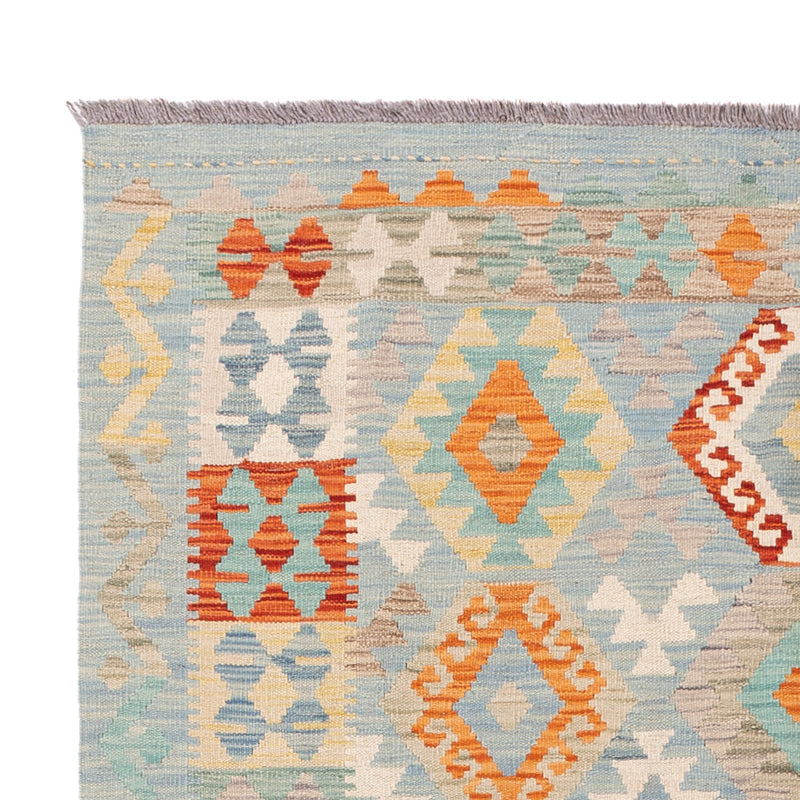 Kelim Teppich - Splash - 198 x 152 cm - bunt