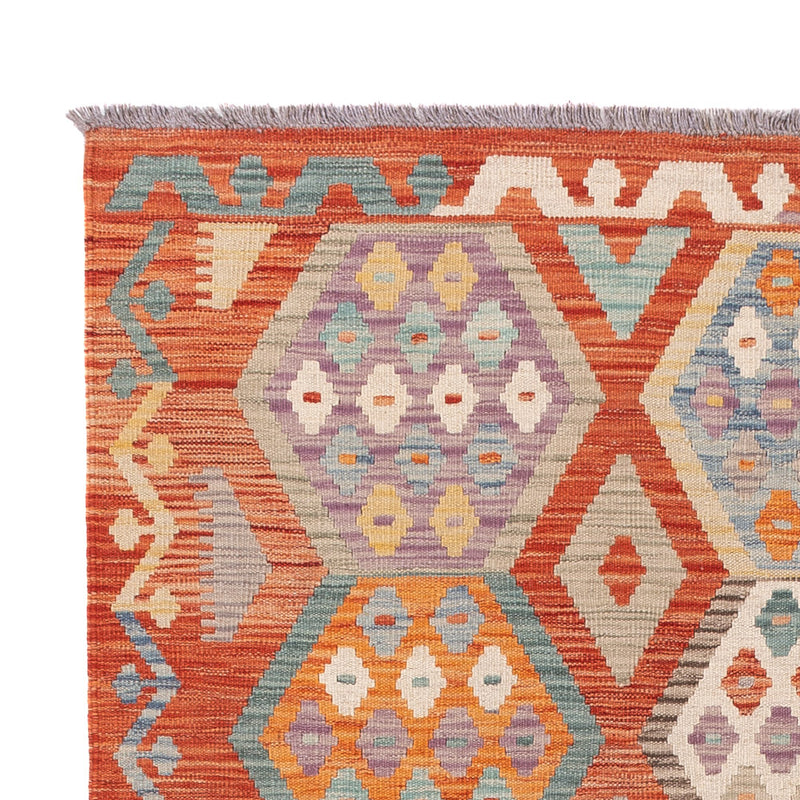 Kelim Teppich - Splash - 192 x 150 cm - bunt