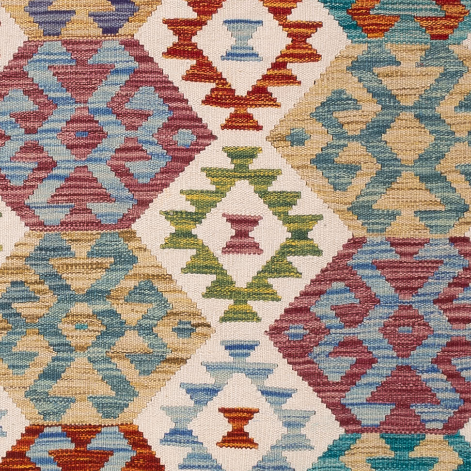 Kelim Teppich - Splash - 195 x 157 cm - bunt