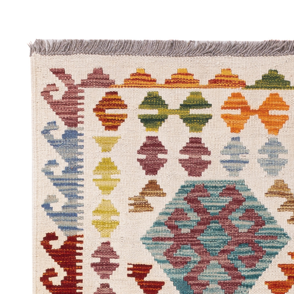 Kelim Teppich - Splash - 155 x 97 cm - bunt