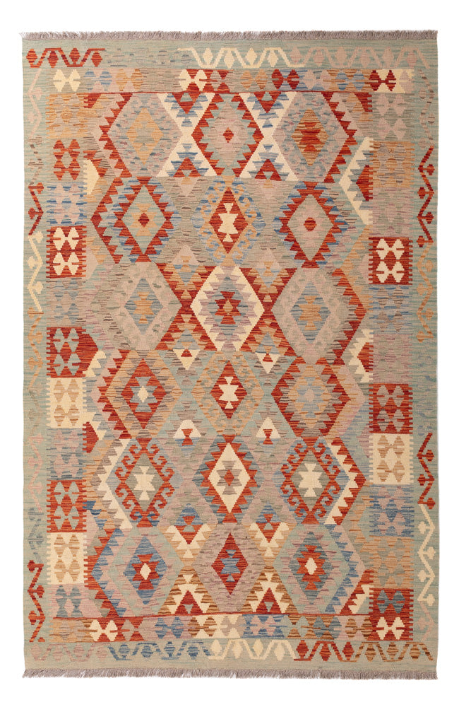 Kelim Teppich - Splash - 254 x 168 cm - bunt