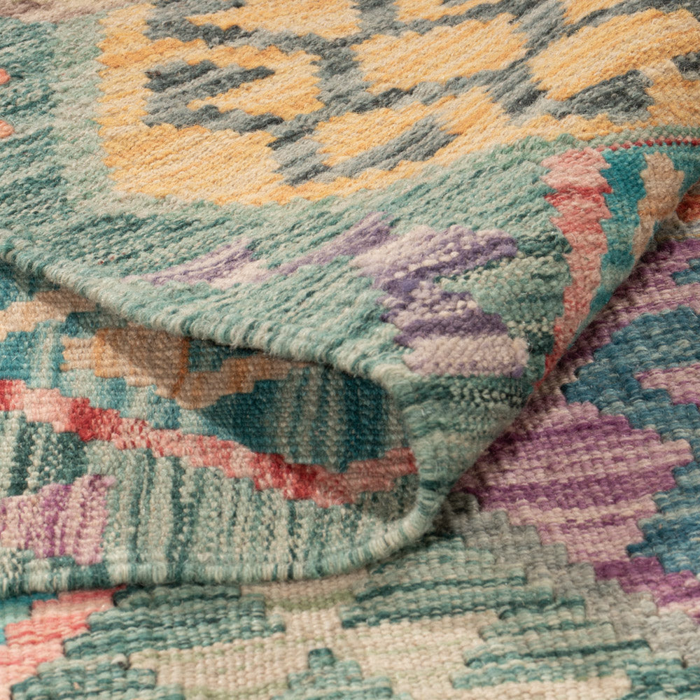 Kelim Teppich - Splash - 252 x 179 cm - bunt
