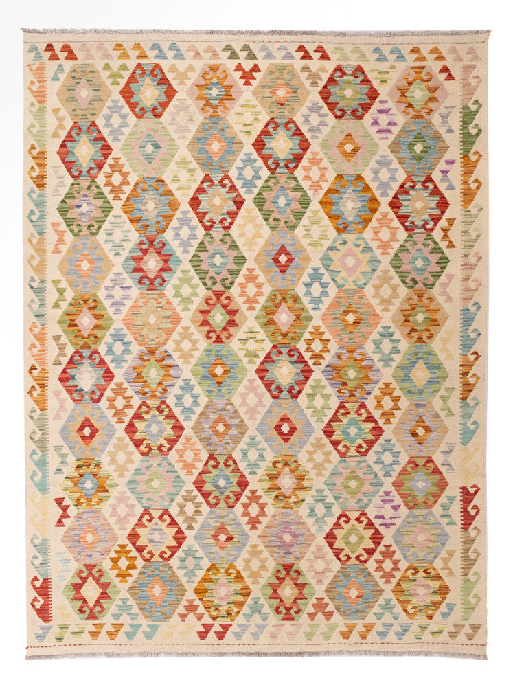 Kelim Teppich - Splash - 247 x 181 cm - bunt