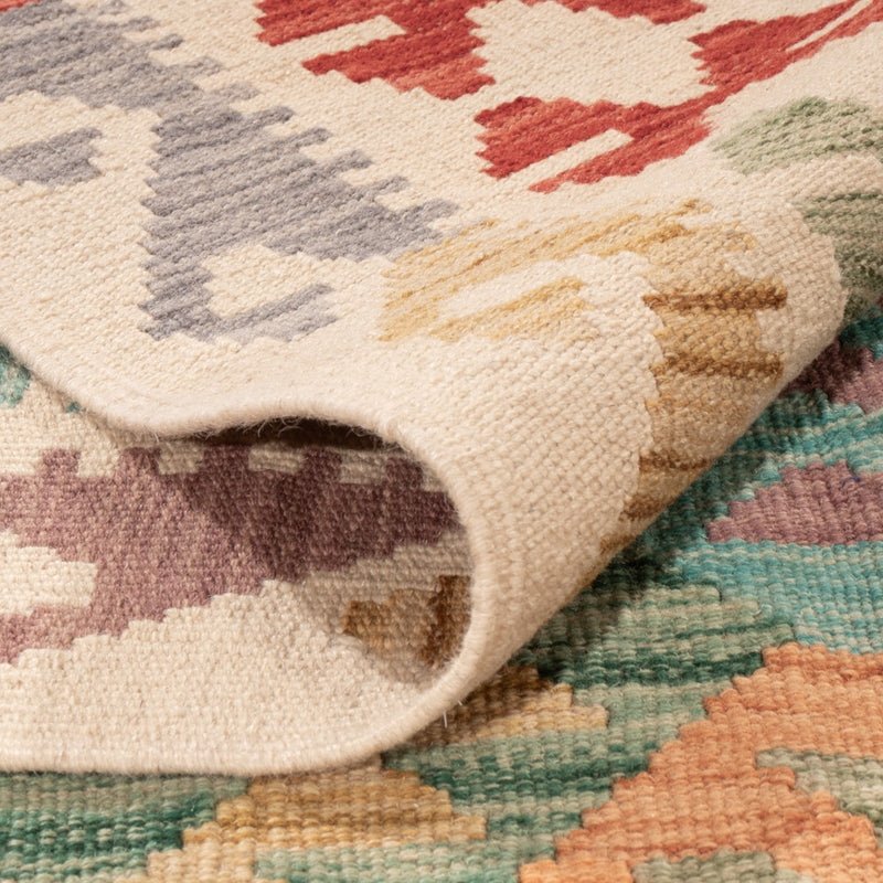 Kelim Teppich - Splash - 252 x 171 cm - bunt