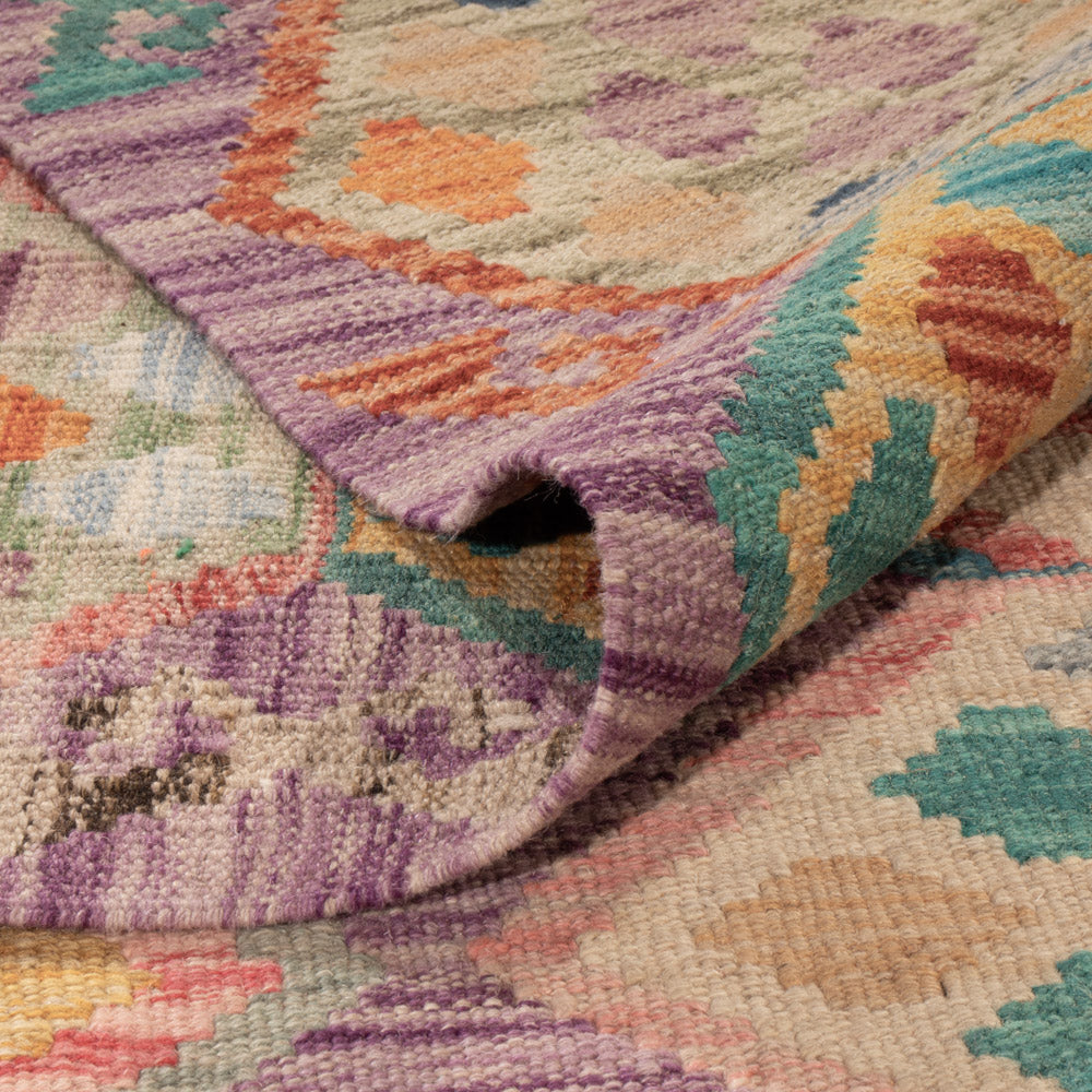Kelim Teppich - Splash - 250 x 176 cm - bunt