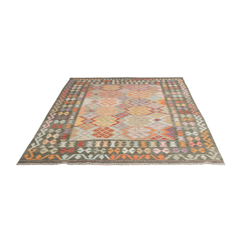 Kelim Teppich - Splash - 243 x 173 cm - bunt