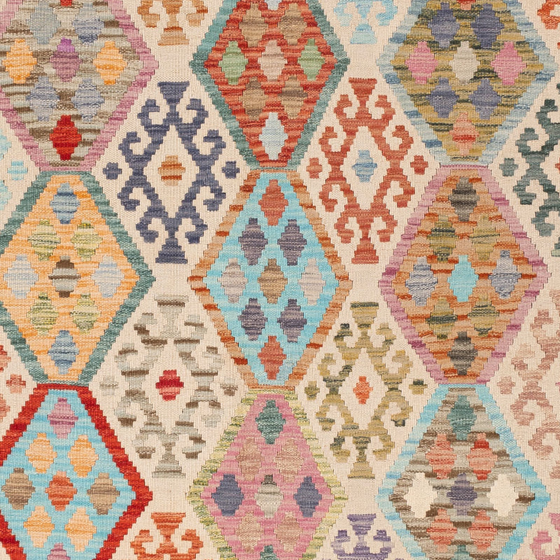 Kelim Teppich - Splash - 251 x 179 cm - bunt