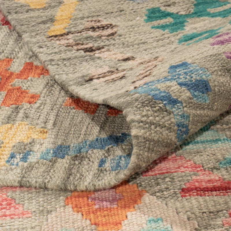 Kelim Teppich - Splash - 255 x 178 cm - bunt