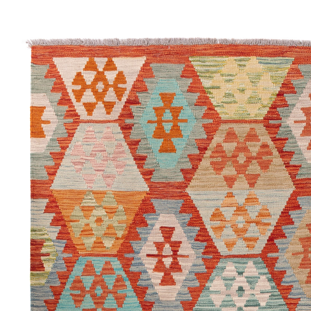 Kelim Teppich - Splash - 242 x 180 cm - bunt