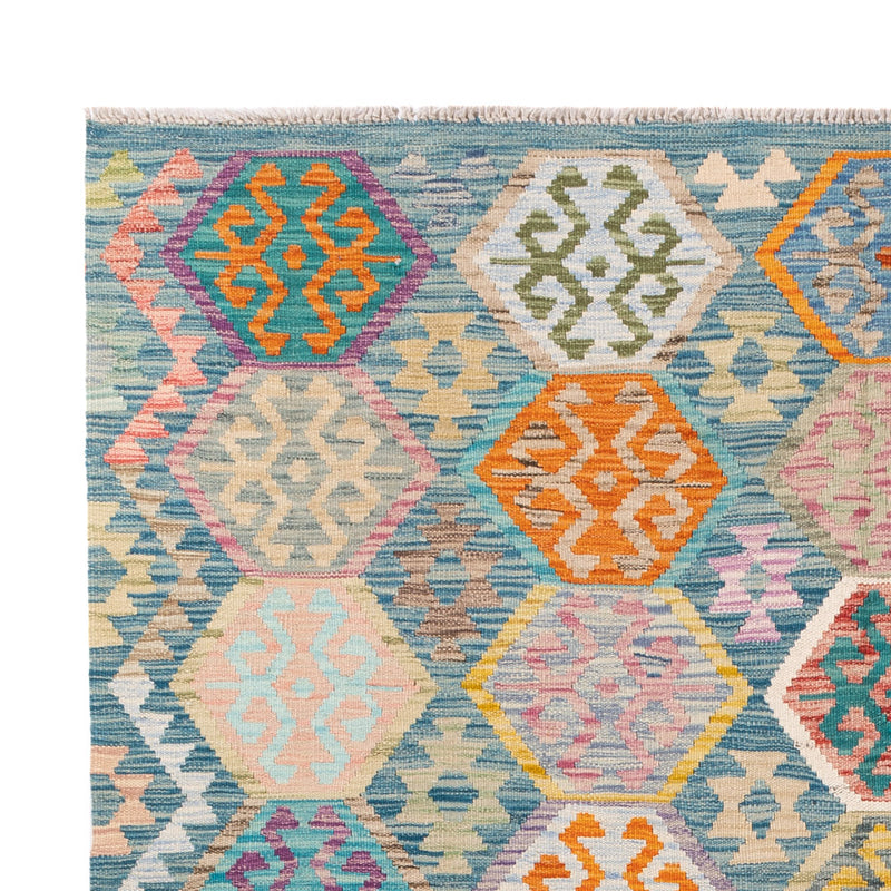 Kelim Teppich - Splash - 254 x 180 cm - bunt
