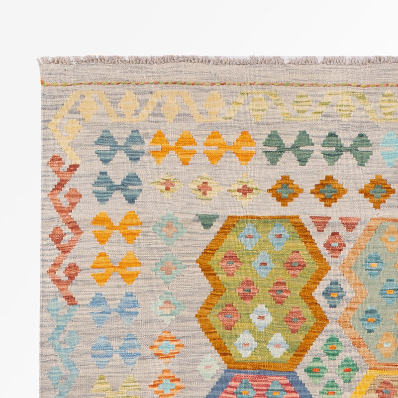 Kelim Teppich - Splash - 255 x 181 cm - bunt