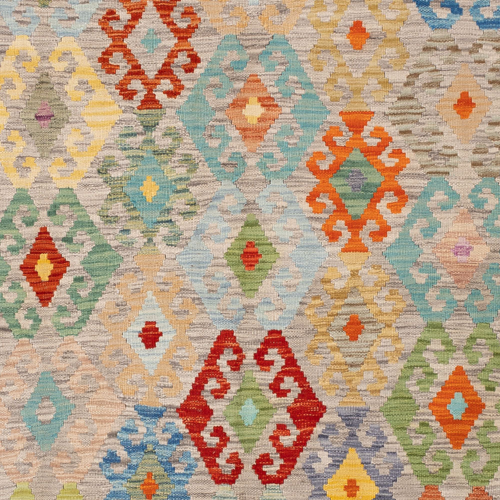 Kelim Teppich - Splash - 252 x 185 cm - bunt