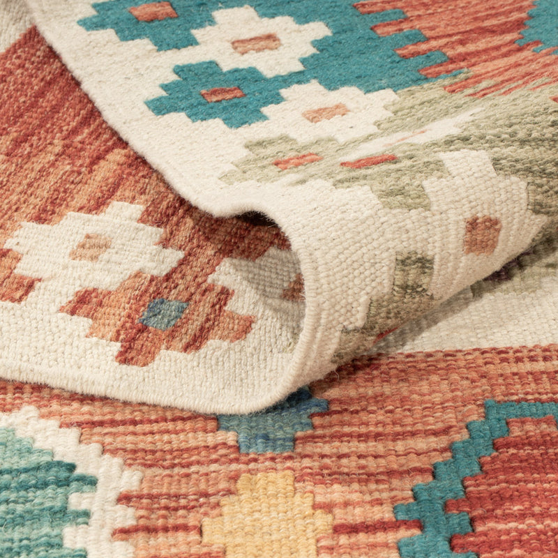 Kelim Teppich - Splash - 200 x 154 cm - bunt