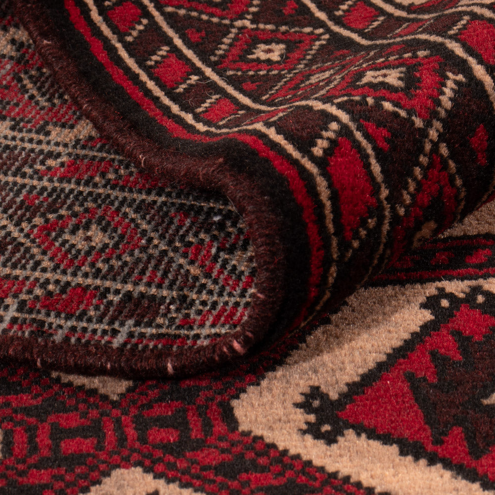 Belutsch Teppich - 148 x 95 cm - rot