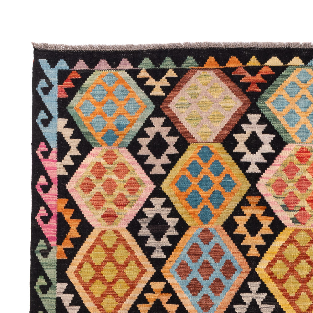 Kelim Teppich - Splash - 249 x 187 cm - bunt