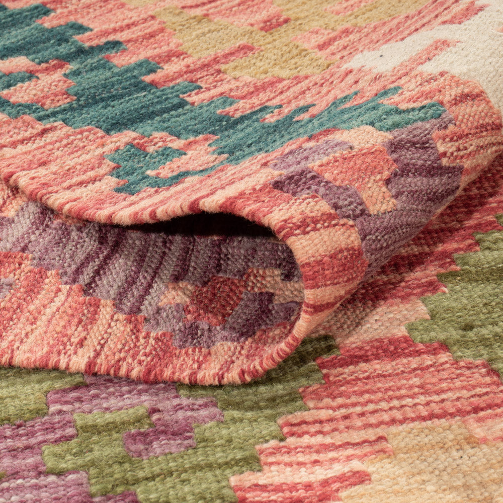 Kelim Teppich - Splash - 206 x 153 cm - bunt