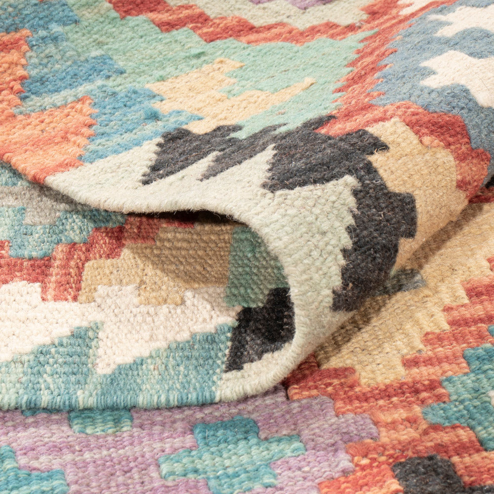 Kelim Teppich - Splash - 150 x 104 cm - bunt