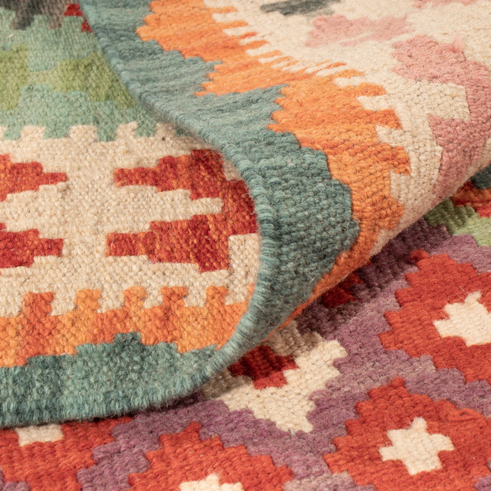 Kelim Teppich - Splash - 147 x 104 cm - bunt