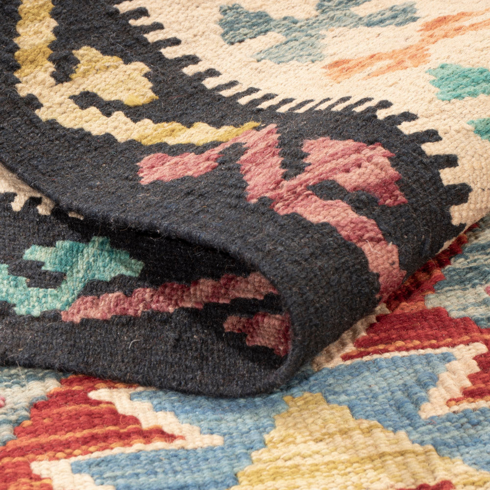 Kelim Teppich - Splash - 150 x 99 cm - bunt