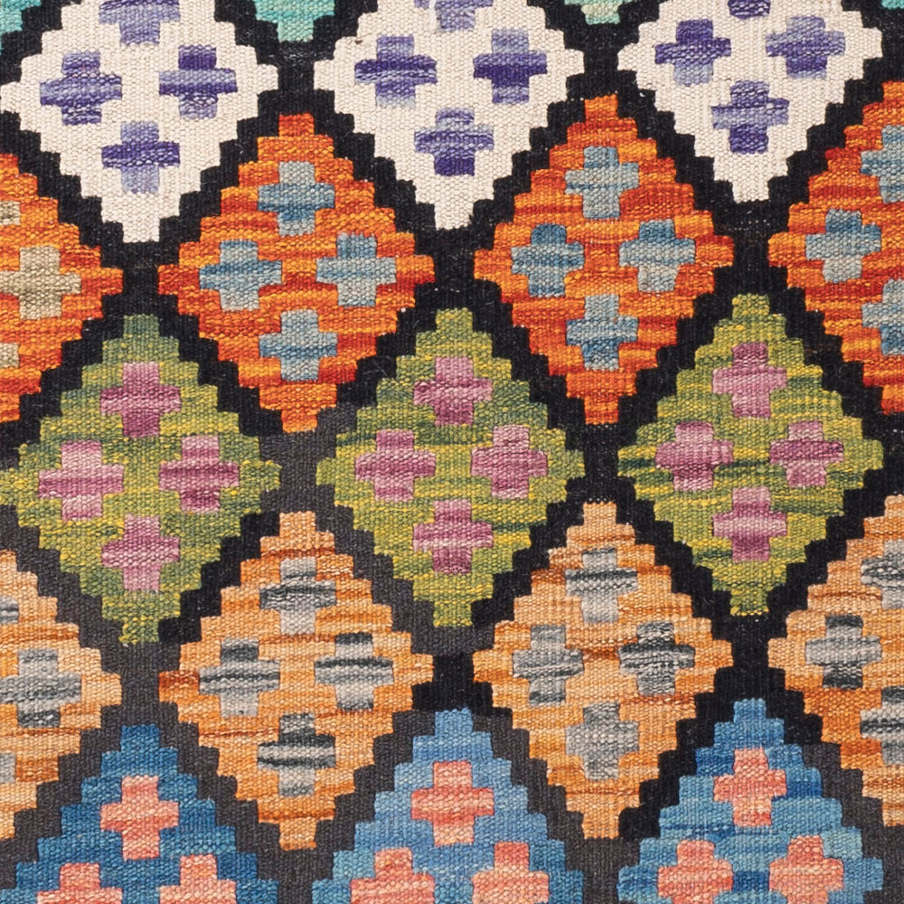 Kelim Teppich - Splash - 155 x 104 cm - bunt