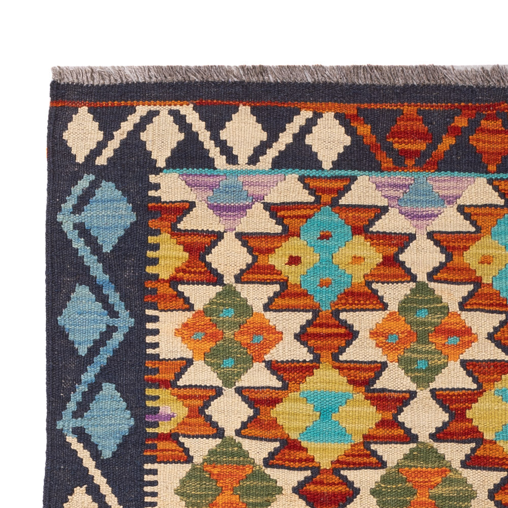 Kelim Teppich - Splash - 147 x 103 cm - bunt