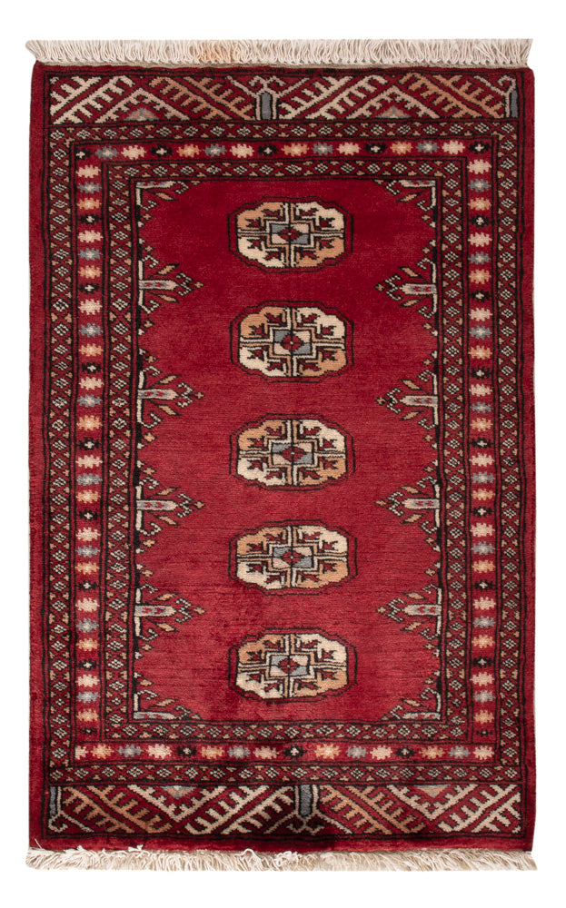 Pakistan Teppich - 90 x 60 cm - rot