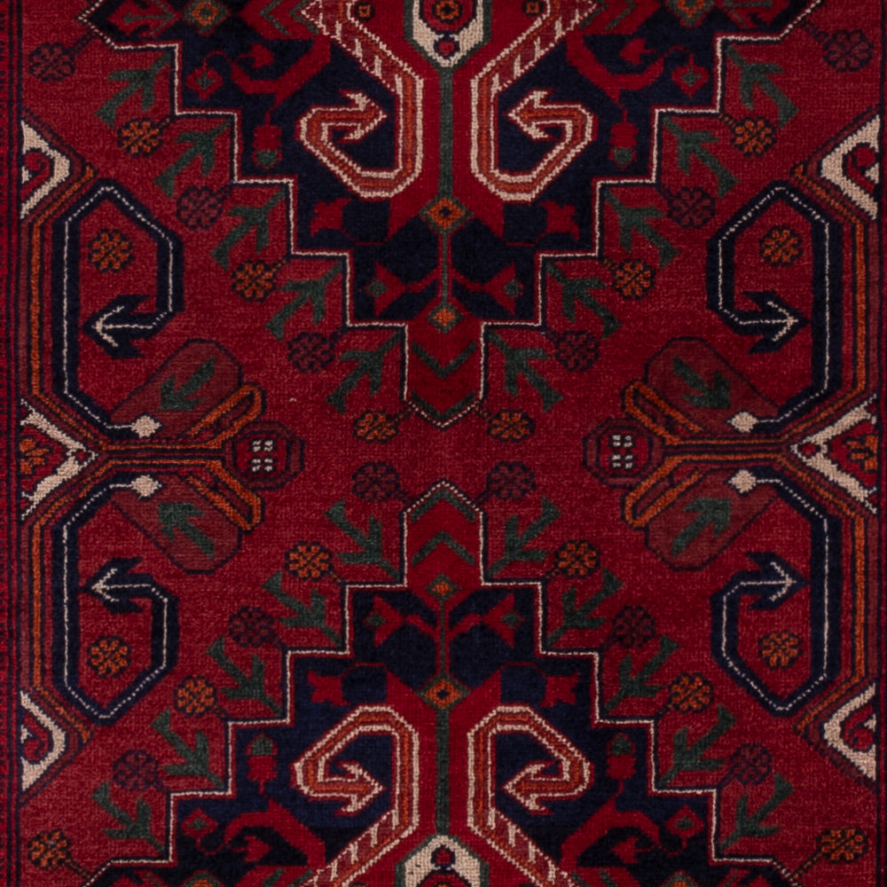 Afghan Teppich - Royal - 149 x 99 cm - rot