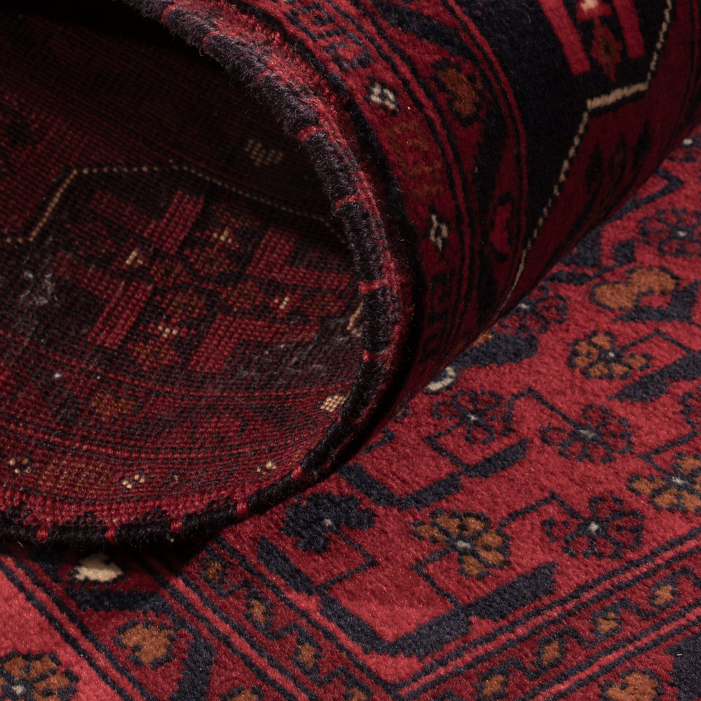 Afghan Teppich - Royal - 139 x 100 cm - rot