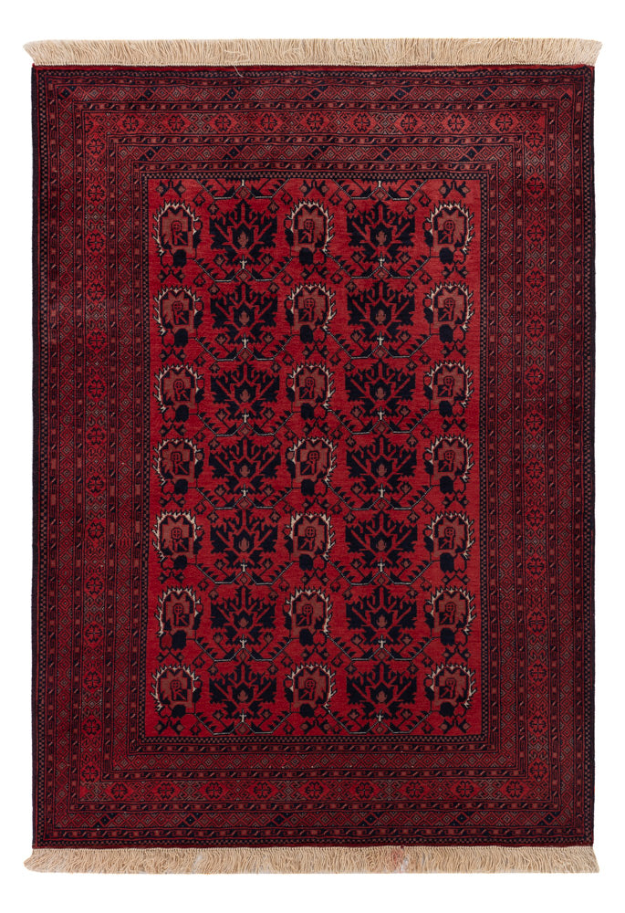 Afghan Teppich - Royal - 148 x 100 cm - rot