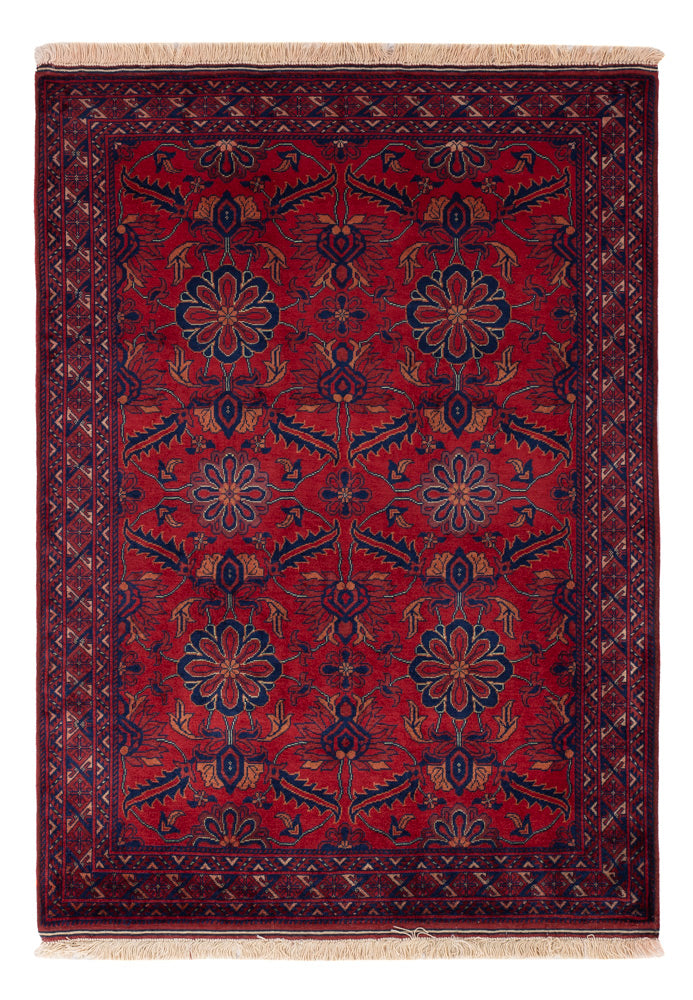 Afghan Teppich - Royal - 142 x 100 cm - rot