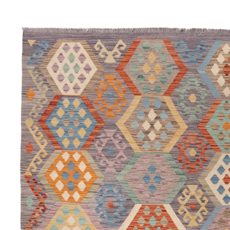 Kelim Teppich - Splash - 353 x 250 cm - bunt