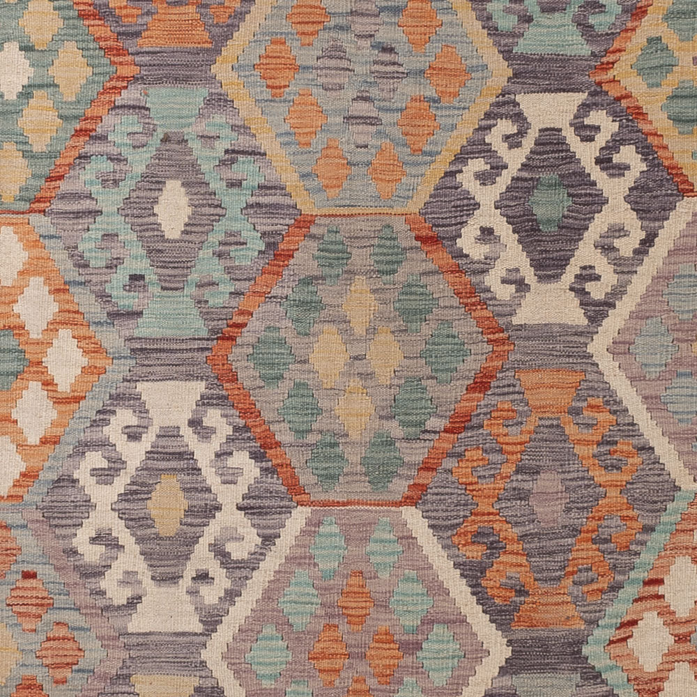 Kelim Teppich - Splash - 356 x 262 cm - bunt