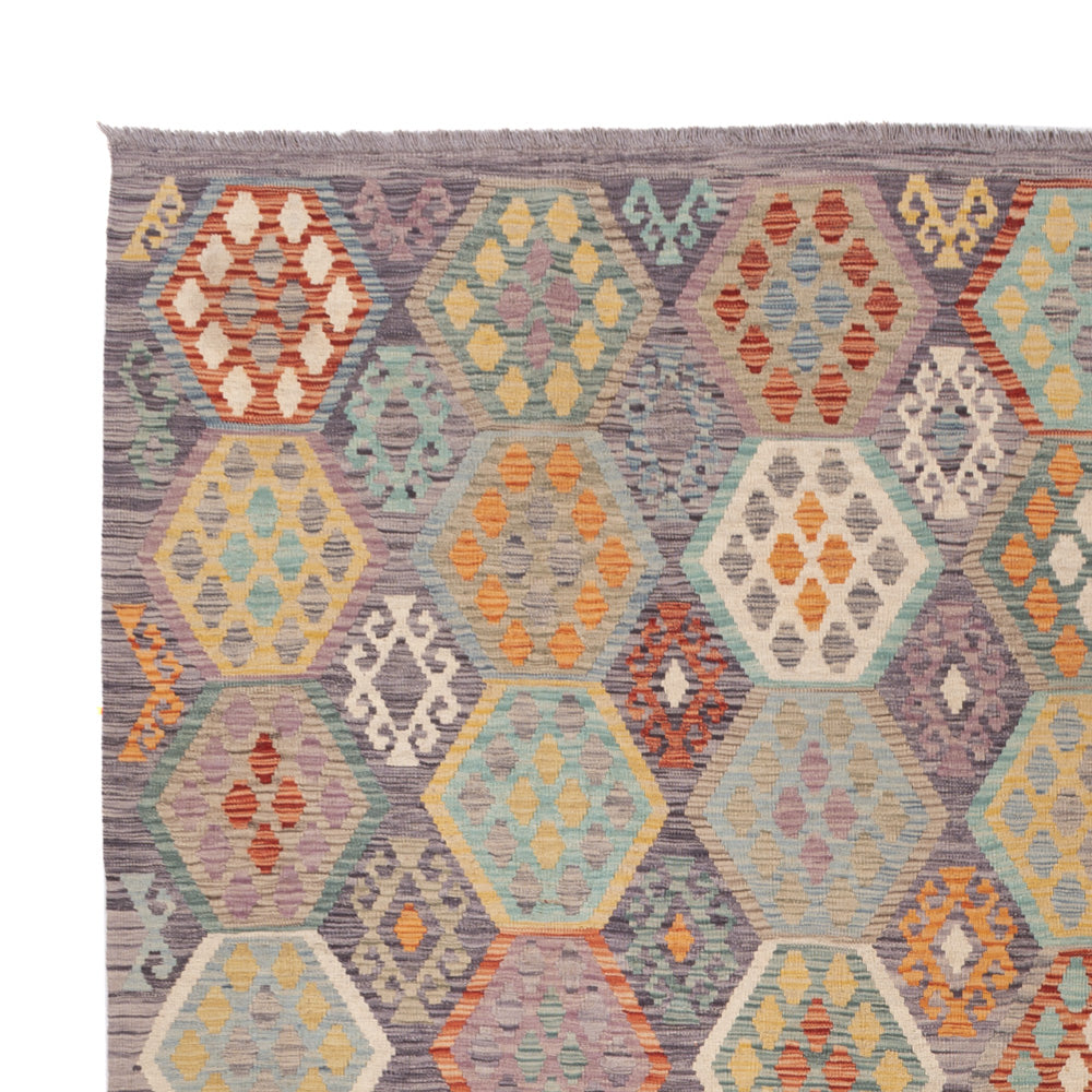 Kelim Teppich - Splash - 349 x 268 cm - bunt