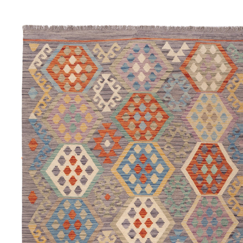 Kelim Teppich - Splash - 344 x 255 cm - bunt
