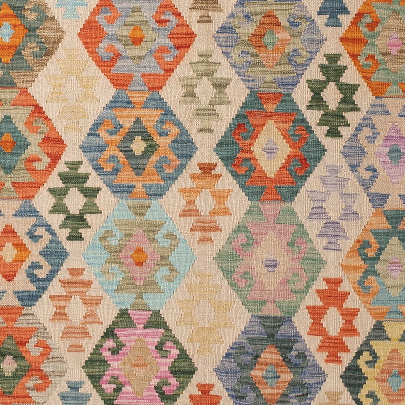 Kelim Teppich - Splash - 348 x 259 cm - bunt