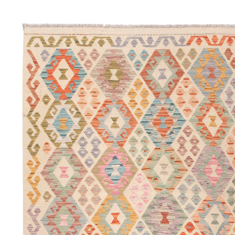 Kelim Teppich - Splash - 301 x 250 cm - bunt