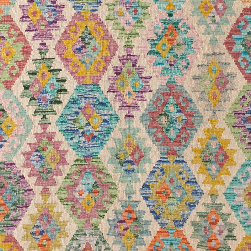 Kelim Teppich - Splash - 367 x 266 cm - bunt