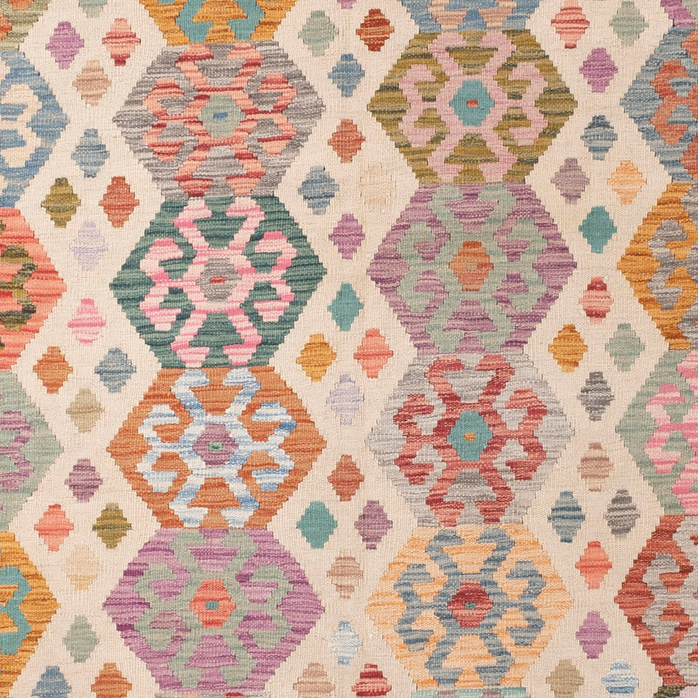 Kelim Teppich - Splash - 287 x 250 cm - bunt