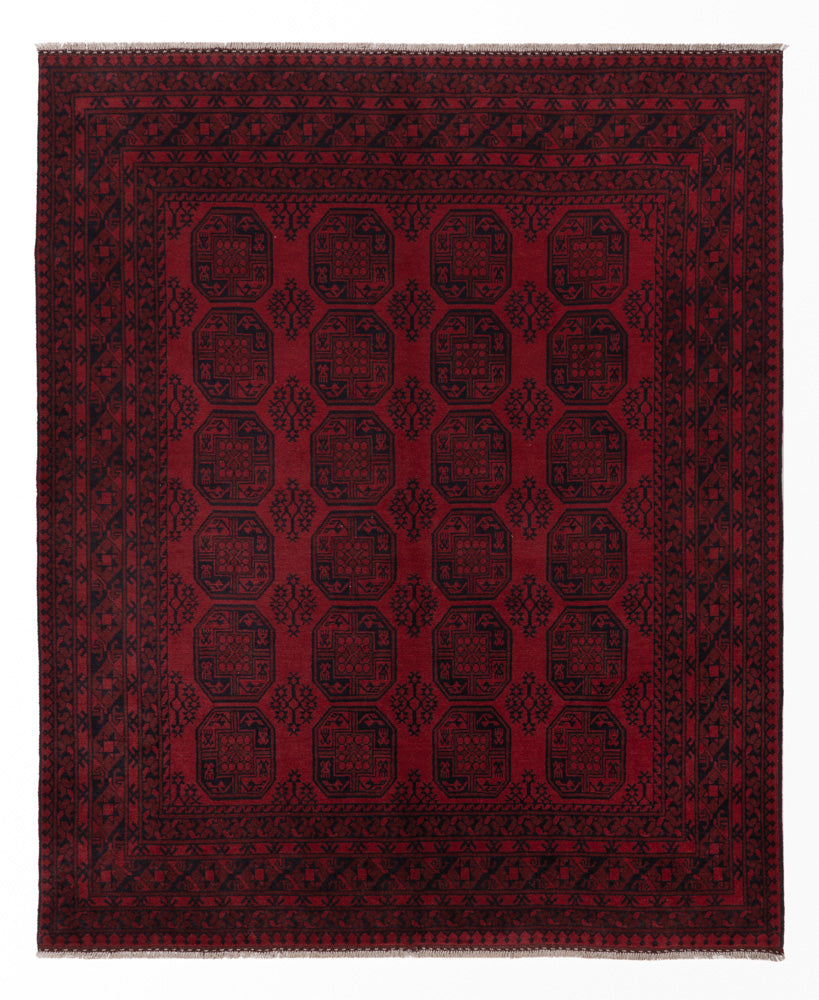 Afghan Teppich - Filpa - 300 x 245 cm - rot