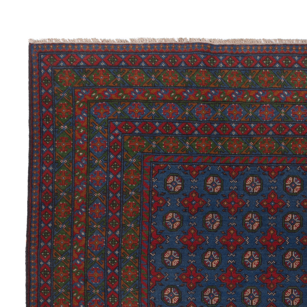Afghan Teppich - Filpa - 355 x 252 cm - blau